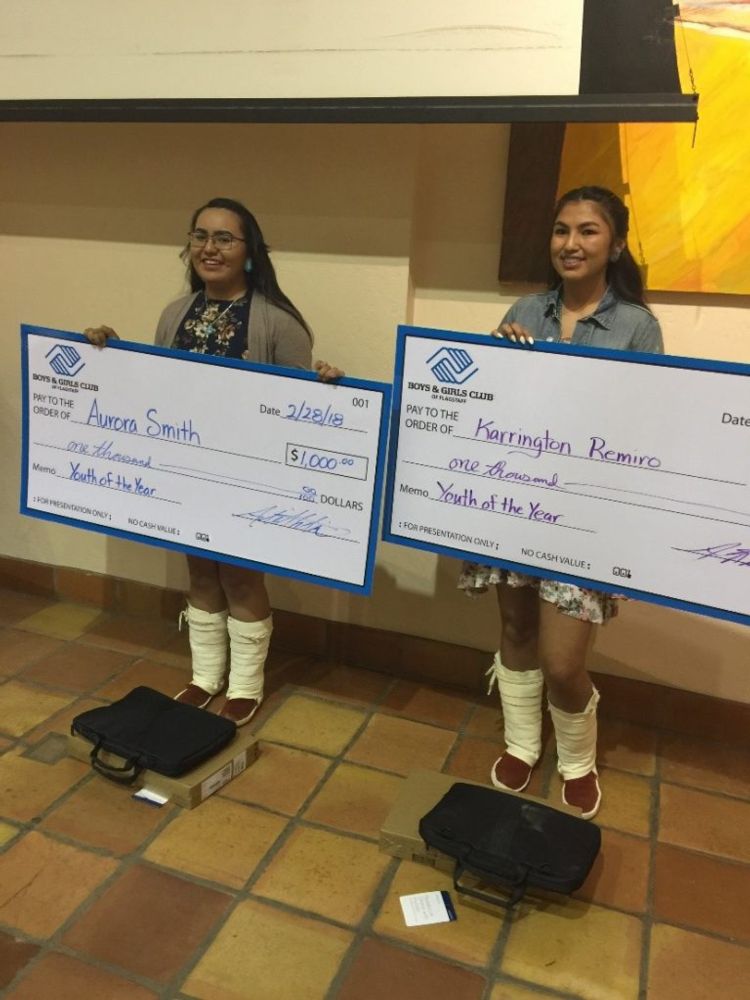 Aurora Smith, left, and Karrington Remiro right.
