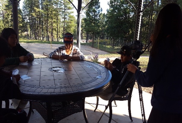 Shooting the scene